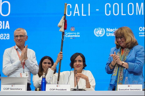 Ministra Susana Muhamad encerra COP16 em Cali, na Colômbia