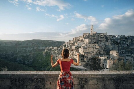 Paisagem da Basilicata, no sul da Itália
