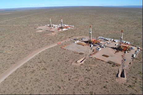 Unidade da YPF na bacia de Vaca Muerta, na Patagônia argentina