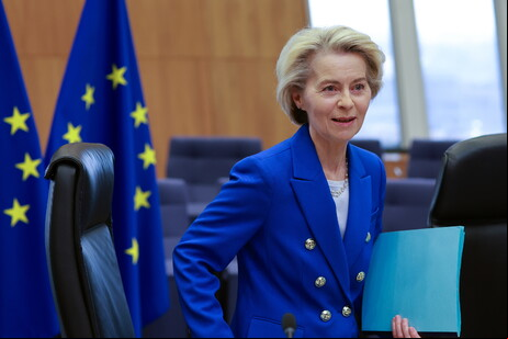 A presidente da Comissão Europeia, Ursula von der Leyen