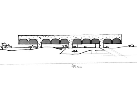 Desenho inacabado de Oscar Niemeyer