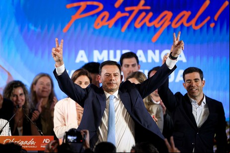 Luís Montenegro celebra vitória da AD em Portugal