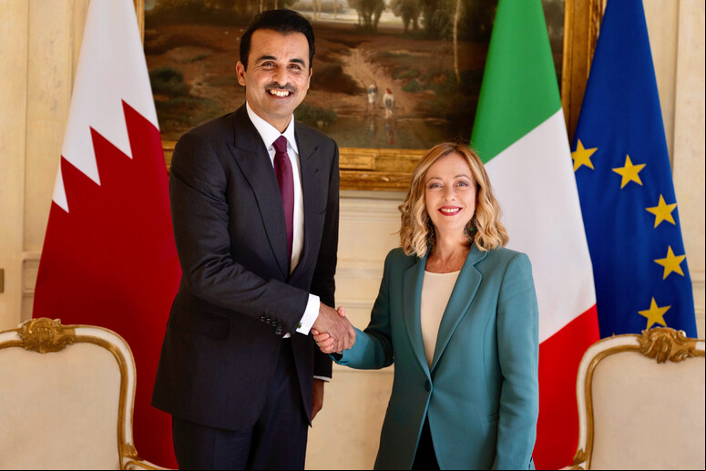 Meloni e Al-Thani apoiaram o papel da Força Interina das Nações Unidas no Líbano (Unifil) - TODOS OS DIREITOS RESERVADOS