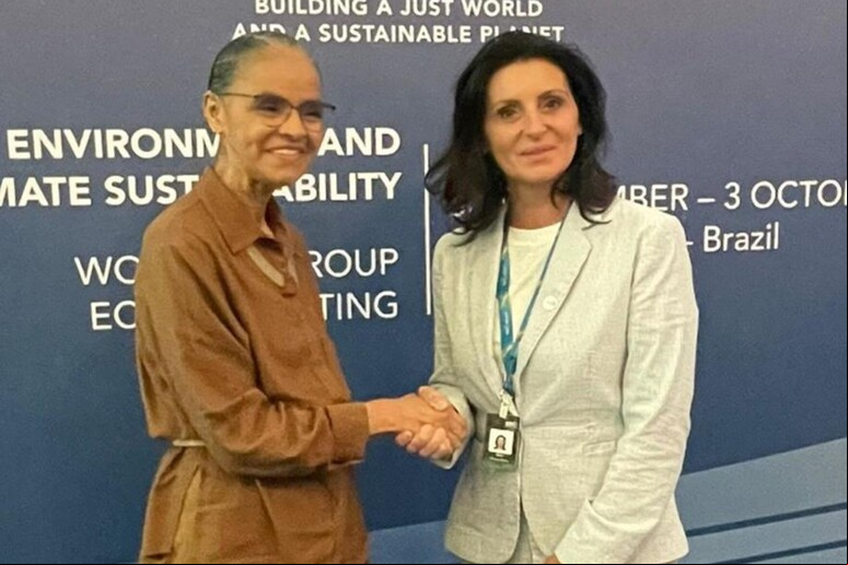 Vice-ministra Vannia Gava com a ministra do Meio Ambiente e Mudança do Clima, Marina Silva - TODOS OS DIREITOS RESERVADOS
