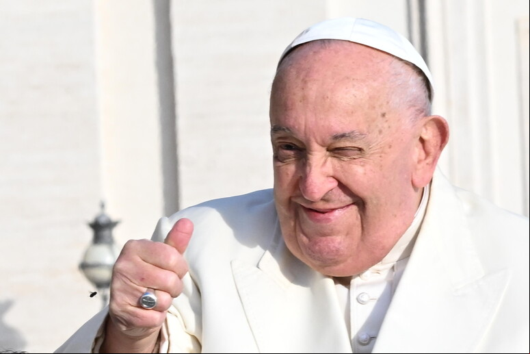 Papa Francisco durante audiência geral no Vaticano - TODOS OS DIREITOS RESERVADOS