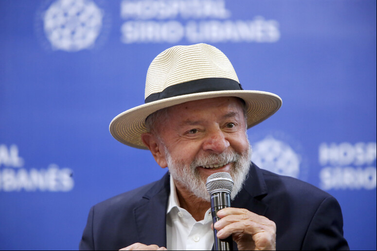Discurso do presidente Lula foi gravado no Palácio da Alvorada © ANSA/Paulo Pinto/Agência Brasil
