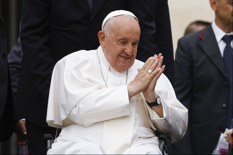 Papa Francisco durante audiência geral no Vaticano - TODOS OS DIREITOS RESERVADOS