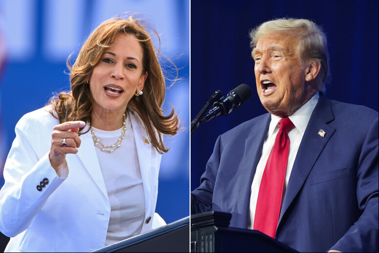 Kamala Harris e Donald Trump disputam estados-pêndulos voto a voto - TODOS OS DIREITOS RESERVADOS