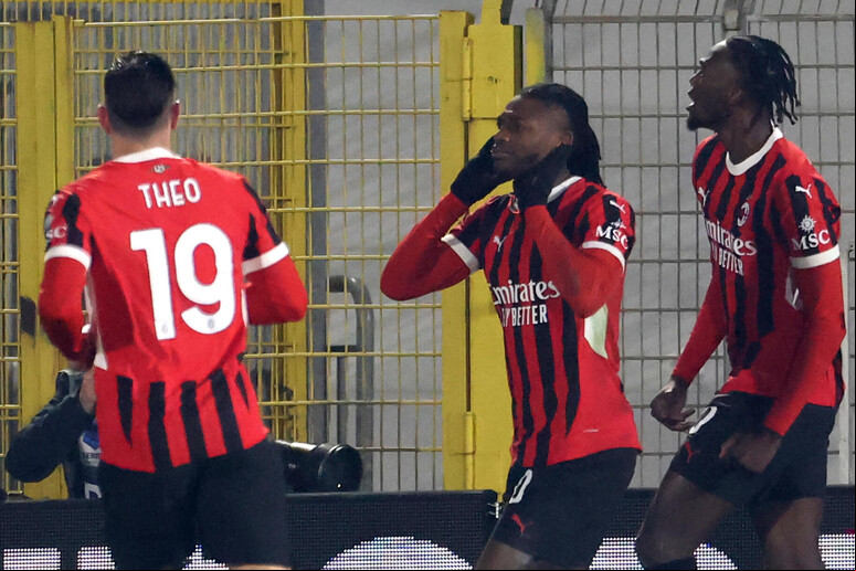 Rafael Leão foi o responsável pelo gol que deu a vitória ao Milan em Como - TODOS OS DIREITOS RESERVADOS