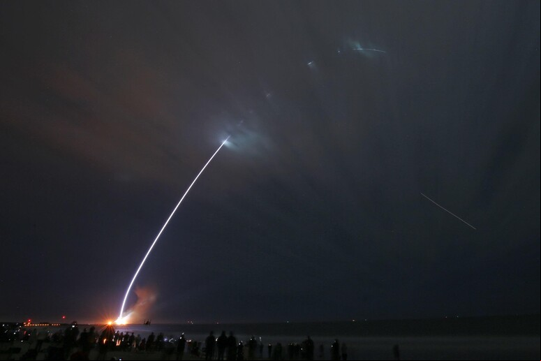 Blue Origin transmitiu ao vivo o histórico lançamento © ANSA/AFP