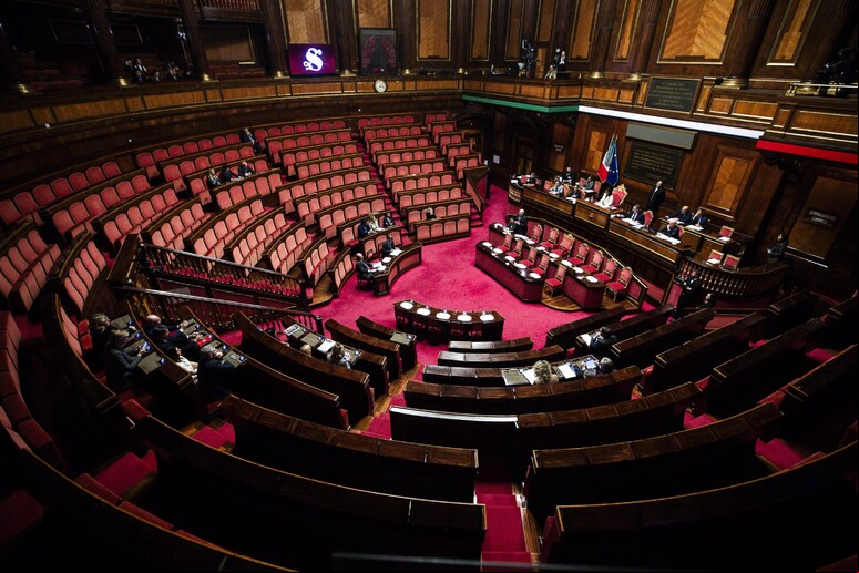 Plenário do Senado da Itália, em Roma - TODOS OS DIREITOS RESERVADOS