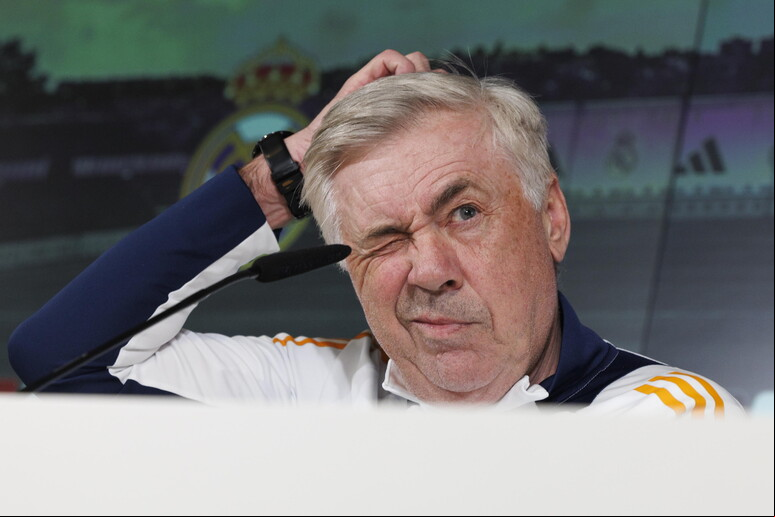 Imprensa espanhola afirma que a Roma tenta convencer Ancelotti a deixar o Real Madrid © ANSA/EPA