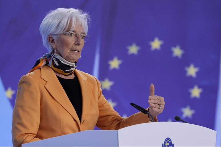 A presidente do BCE, Christine Lagarde © ANSA/EPA