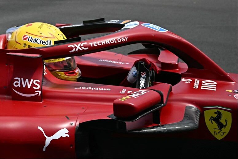 Heptacampeão mundial perdeu controle do carro na curva Massenet © ANSA/AFP