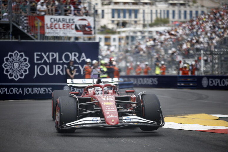Leclerc liderou 1º treino em Mônaco © ANSA/EPA