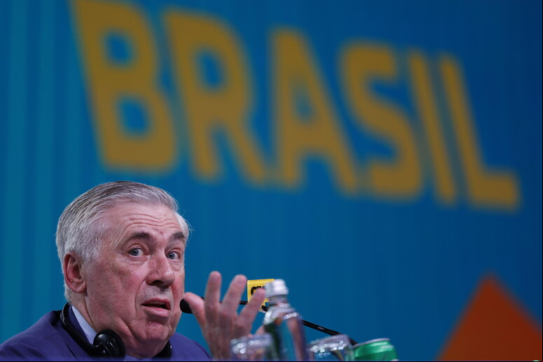Carlo Ancelotti foi apresentado em evento no Rio © ANSA/EPA
