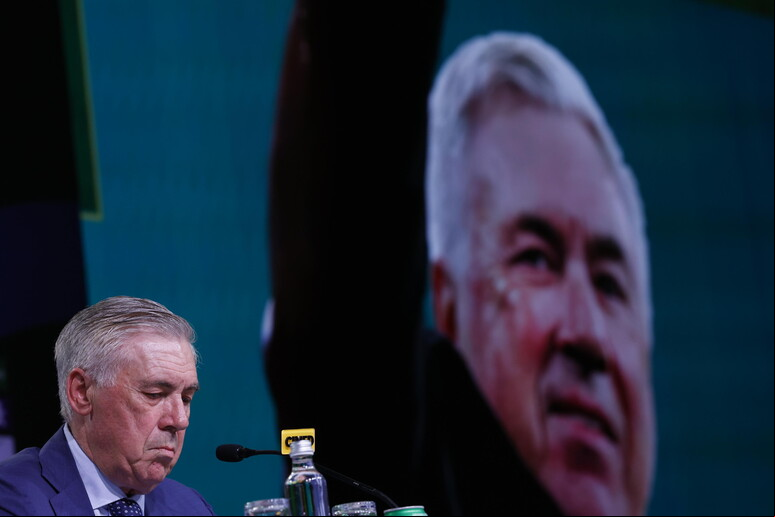 Ancelotti foi apresentado como novo técnico do Brasil © ANSA/EPA